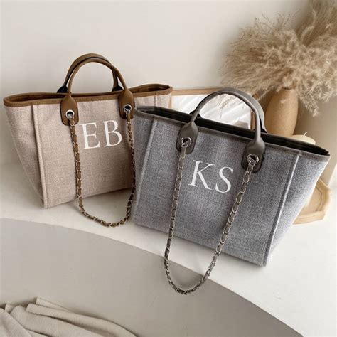 personalised monogram bag